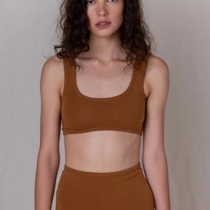 ARQ Wide Strap Bra in Toffee Small